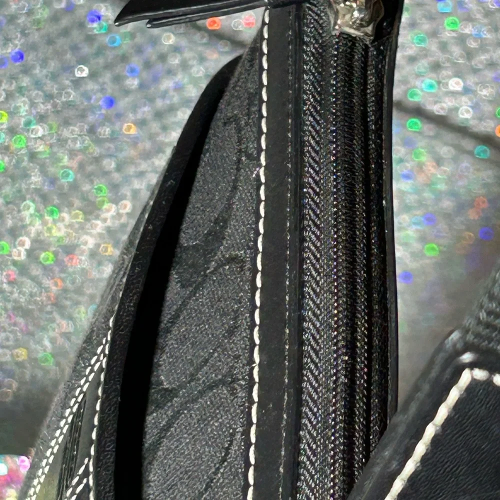 Coach 2005 Black Crossbody Bag with Silver Accents - Picture 10 of 15